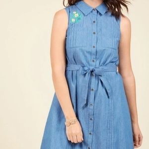 NWOT Chambray Shirt Dress Size Medium